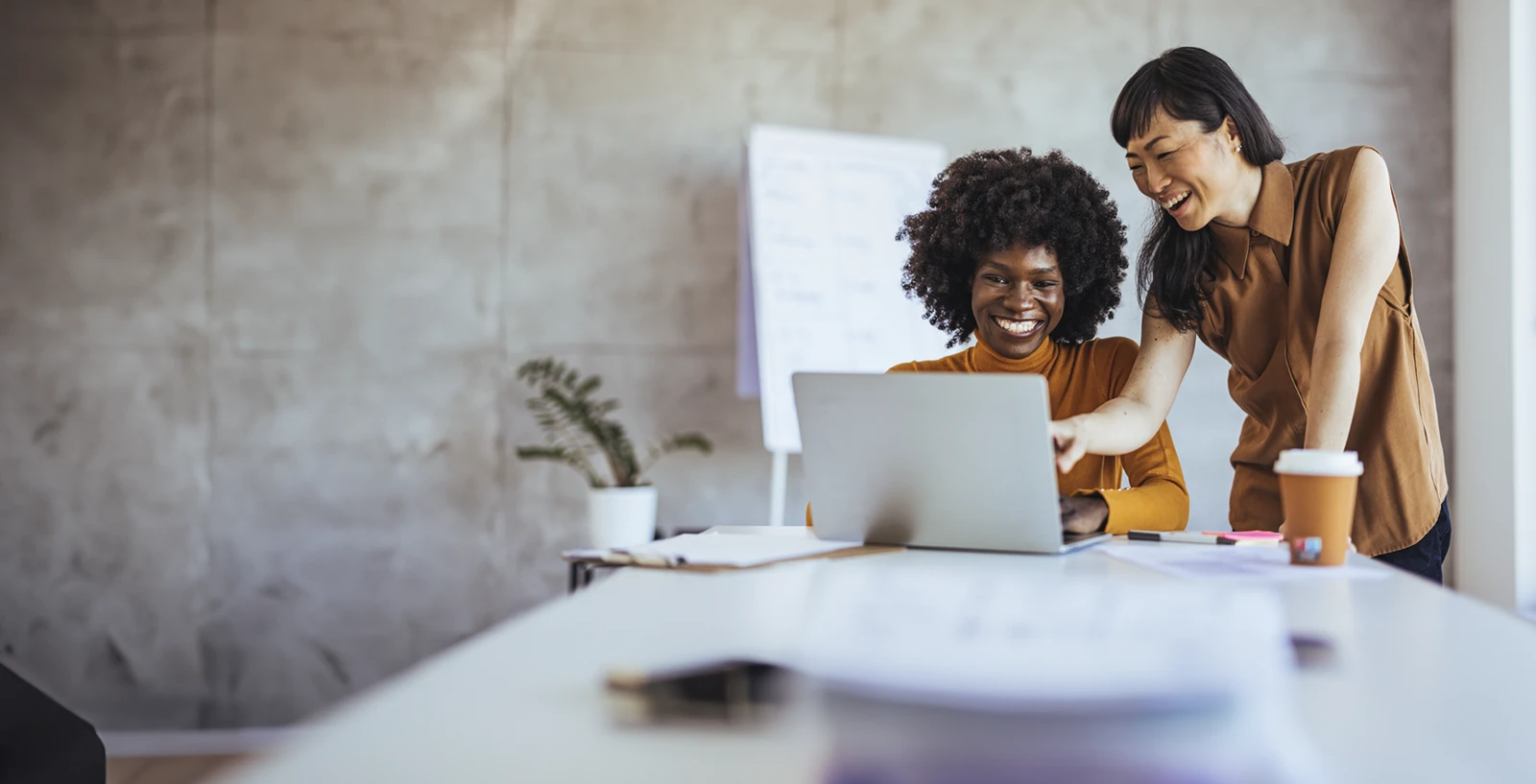 business team collaborating in a modern office